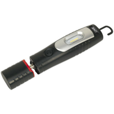 Swivel Inspection Light7 Smd Led & 3W Smd LedRechargeableBlack from B&Q