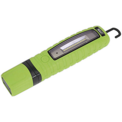 360 Degree Swivel Inspection Light14 Smd & 3W Smd LedRechargeableGreen from B&Q