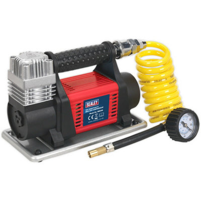 Heavy Duty 12V Portable Tyre Inflator And Mini Air Compressor With 100Psi Capacity from B&Q