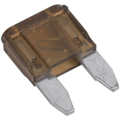 50 Pack Of 7.5A Automotive Mini Blade Fuses For VehiclesReliable Circuit Protection from B&Q