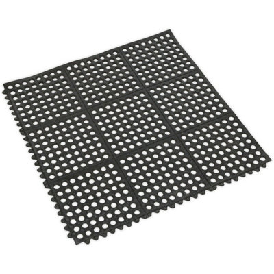  - 920mm X 920mm Interlocking Anti-Fatigue Mat Pack With Slip-Resistant Surface