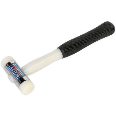  - Premium 1Lb Nylon Faced Hammer With Chrome Plated Zinc Head