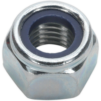 25 Pack Of Zinc Plated Nylon Locknut BoltsM12 Din 9821.75mm Pitch For Secure Fastening from B&Q