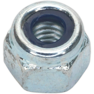 100 Pack Zinc Plated Nylon Locknut BoltsM5 Din 982Durable And Versatile Fasteners from B&Q