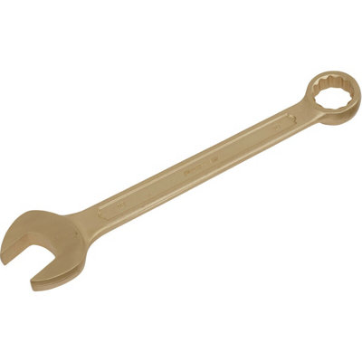 27mm Non-Sparking Combination Spanner With Open-End And 12-Point Walldrive Ring from B&Q
