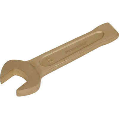 - 27mm Non-Sparking Open-End Slogging Spanner With Heavy-Duty Striking End