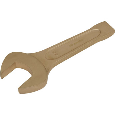 55mm Non-Sparking Open-End Slogging Spanner With Short Profile Striking End from B&Q
