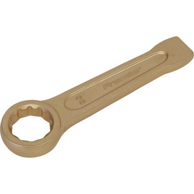 30mm Non-Sparking Ring End Slogging Spanner With Heavy-Duty Striking End from B&Q