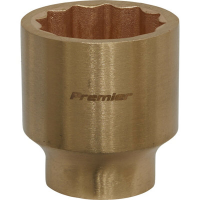 30mm Non-Sparking Walldrive SocketDurable Beryllium Copper Construction from B&Q