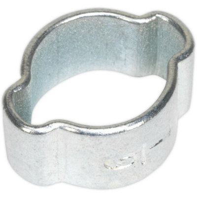 25 Pack Zinc Plated Double Ear O-Clip7mm To 9mm DiameterHose Pipe Fixing from B&Q