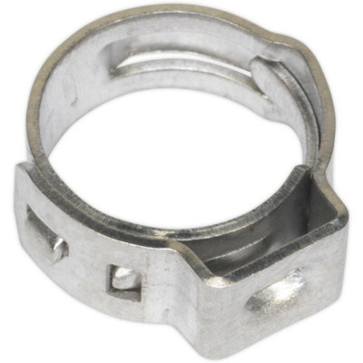  - 25 Pack Stainless Steel Single Ear O-Clip8.5mm To 10mm DiameterFixing
