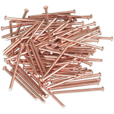 100 Pack Of 2.5mm X 50mm Copper Spot Welding Nails For Car Dent Repair from B&Q