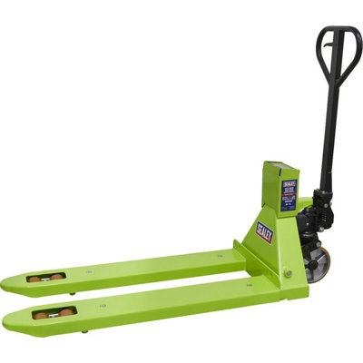 2500Kg Heavy Duty Pallet Truck With Scales And Lcd Display For Precision Weighing from B&Q