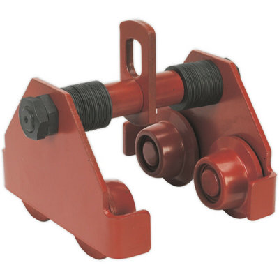 Heavy Duty 0.5 Tonne Beam Trolley For I-Beam Hoisting from B&Q