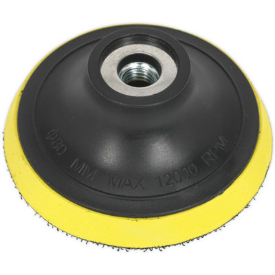Loops Unisex Multicolor 75Mm Hook & Loop Backing Pad - M10 X 1.5Mm Thread - Angle Grinder Backing Disc - Image 3