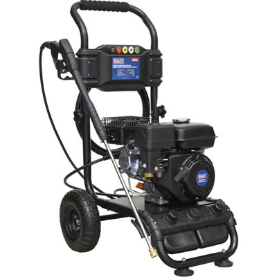 Petrol Powered Pressure Washer6.5Hp Engine220Bar5M Pressure Hose from B&Q