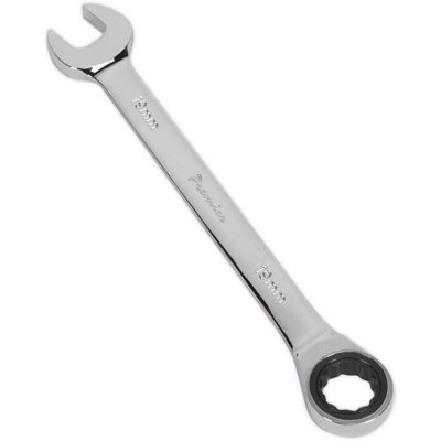 19mm Chrome Vanadium Ratchet Combination Spanner With 72-Tooth Design from B&Q