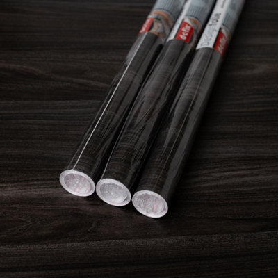 D-C-Fix Woodgrain Sangallo Lava Self Adhesive Vinyl Wrap Film For Kitchen Doors And Worktops 2M(L) 67.5Cm(W) Pack Of 3 Rolls