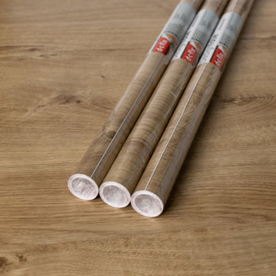 D-C-Fix Ribbeck Oak 67.5Cm X 2M (3 Rolls) Self-Adhesive Vinyl Wrap For Doors And Worktops from B&Q
