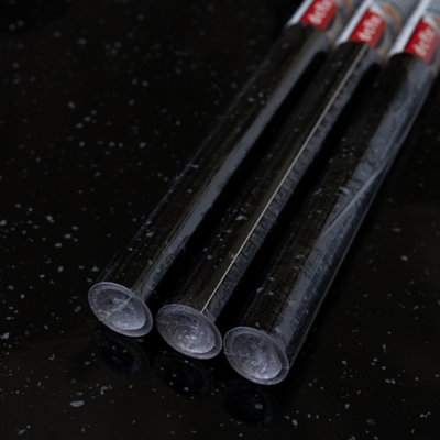 D-C-Fix Black Granite Quartz 67.5Cm X 2M (3 Rolls) Self-Adhesive Vinyl Wrap For Doors And Worktops from B&Q
