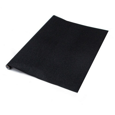 B&Q -  Glitter Black Self Adhesive Vinyl Wrap For Crafts And Decoration 2M(L) 67.5Cm(W)