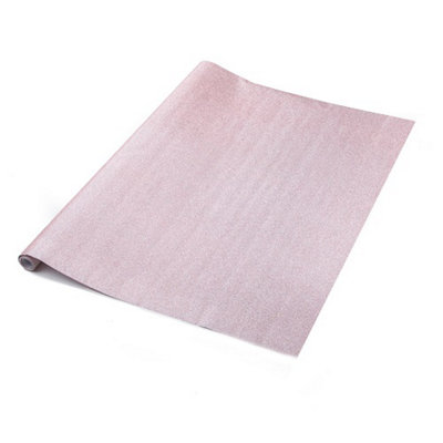 B&Q -  Glitter Pink Self Adhesive Vinyl Wrap For Crafts And Decoration 2M(L) 67.5Cm(W)