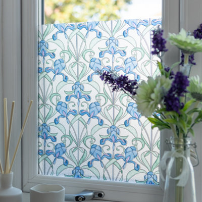 B&Q -  Minster 45Cm X 2M Self-Adhesive Vinyl Window Film For Privacy And Décor