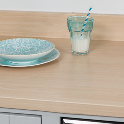 D-C-Fix Woodgrain Maple Self Adhesive Vinyl Wrap Film For Kitchen Doors And Worktops 2.1M(L) 90Cm(W)