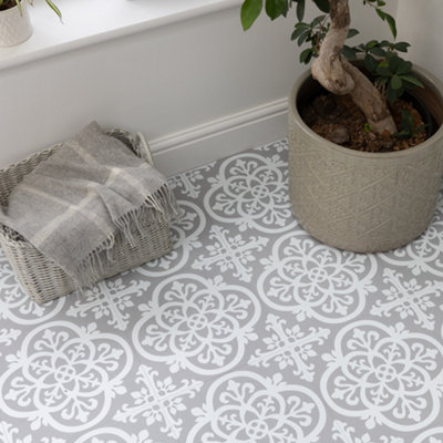 FloorPops Floor Pops Medina 30.48 X 30.48Cm Self-Adhesive Vinyl Floor Tiles Pack 10 (0.93Sqm) from B&Q