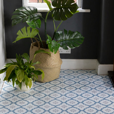 FloorPops Floor Pops Alfama 30.48 X 30.48Cm Self-Adhesive Vinyl Floor Tiles Pack 10 (0.93Sqm) from B&Q