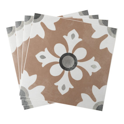 Quadrostyle Concierge Wall And Floor Tile Vinyl Stickers 30Cm(L) 30Cm(W) Pack Of 4 from B&Q