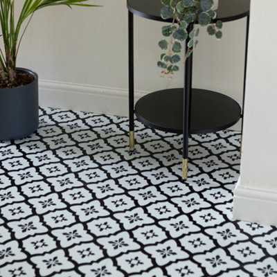 FloorPops Floor Pops Comet 30.48 X 30.48Cm Self-Adhesive Vinyl Floor Tiles Pack 20 (1.86Sqm) from B&Q