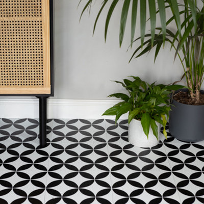 FloorPops Floor Pops Starlight 30.48 X 30.48Cm Self-Adhesive Vinyl Floor Tiles Pack 10 (0.93Sqm) from B&Q