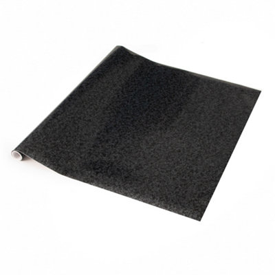 D-C-Fix Granite Black Self Adhesive Vinyl Wrap Film For Kitchen Worktops And Furniture 15M(L) 67.5Cm(W) from B&Q