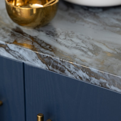 D-C-Fix Marble Romeo Gold 67.5Cm X 10M Self-Adhesive Vinyl Wrap For Doors And Worktops from B&Q