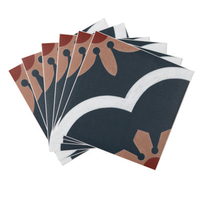 Quadrostyle Hydra Wall Tile And Furniture Vinyl Stickers 15Cm(L) 15Cm(W) Pack Of 6 from B&Q