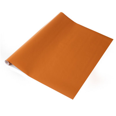 D-C-Fix Plain Matt Terracotta Self Adhesive Vinyl Wrap Film For Kitchen Doors And Furniture 2M(L) 45Cm(W)