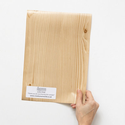B&Q -  Jura Pine A4 Sample Self-Adhesive Vinyl Wrap For Doors And Worktops