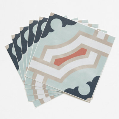 Quadrostyle Traliccio Wall Tile And Furniture Vinyl Stickers 15Cm(L) 15Cm(W) Pack Of 6 from B&Q