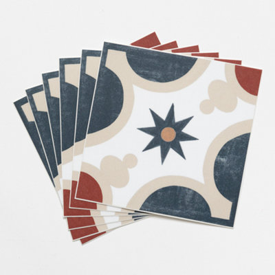 Quadrostyle Scorpio Wall Tile And Furniture Vinyl Stickers 15Cm(L) 15Cm(W) Pack Of 6 from B&Q