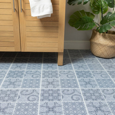 D-C-Fix Roman Mosaic Self Adhesive Vinyl Floor Tiles Pack Of 11 (1Sqm) from B&Q