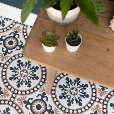 Quadrostyle Gemini Wall And Floor Tile Vinyl Stickers 30Cm(L) 30Cm(W) Pack Of 4 from B&Q