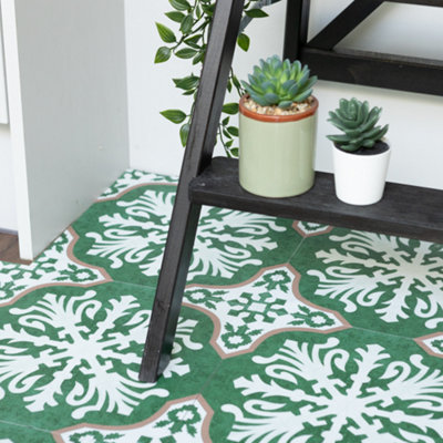 Quadrostyle Verdejo Tile Wall And Floor Tile Vinyl Stickers 30Cm(L) 30Cm(W) Pack Of 4 from B&Q