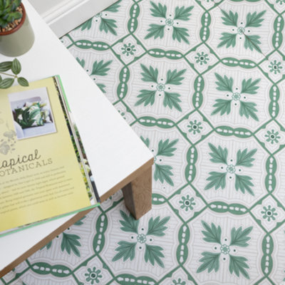 Quadrostyle Vallarta Wall And Floor Tile Vinyl Stickers 30Cm(L) 30Cm(W) Pack Of 4 from B&Q