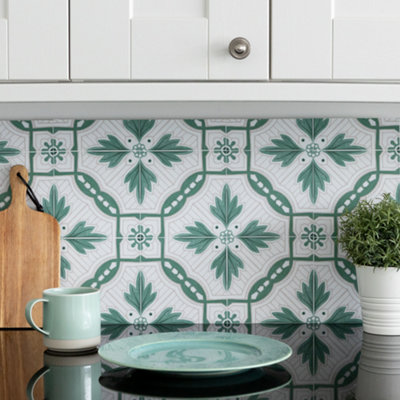 Quadrostyle Vallarta Wall Tile And Furniture Vinyl Stickers 15Cm(L) 15Cm(W) Pack Of 6 from B&Q