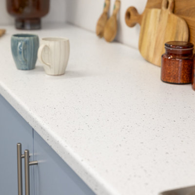 D-C-Fix White Granite Quartz Matt 67.5Cm X 15M Self-Adhesive Vinyl Wrap For Doors And Worktops
