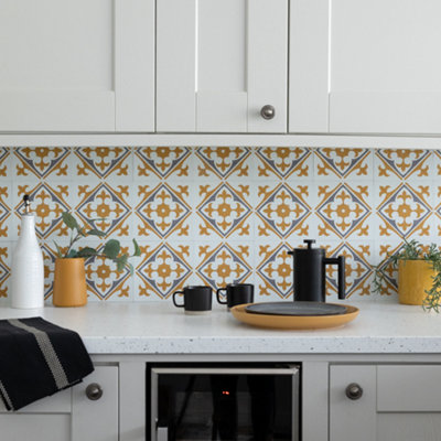 D C Fix  Gold Self Adhesive Vinyl Wall Tiles Nadia in Size 0.42 SQM, Sports Direct - Image 4