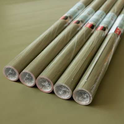 D-C-Fix Matt Olive Green 67.5Cm X 2M (5 Rolls) Self-Adhesive Vinyl Wrap For Doors And Furniture from B&Q