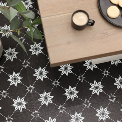 FloorPops Floor Pops Rigel 30.48 X 30.48Cm Self-Adhesive Vinyl Floor Tiles Pack 10 (0.93Sqm) from B&Q
