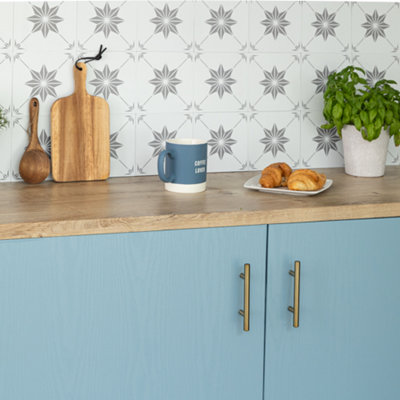Wallpops Solis Self-Adhesive Vinyl Wall Tiles 15.24Cm(W) 15.24Cm(H) 1.2mm(D) Pack Of 12 (0.28Sqm) from B&Q